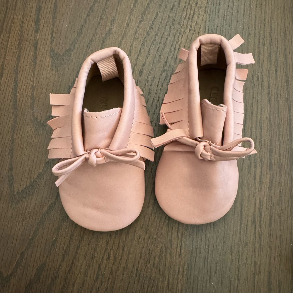 Pink Baby Moccasins